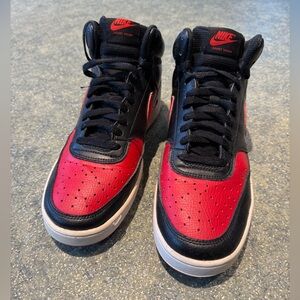 Nike Black & Red High-Top Sneakers, Men’s 11
